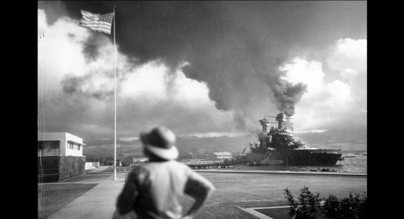 Attack on Pearl Harbor by the Japanese, 1941.