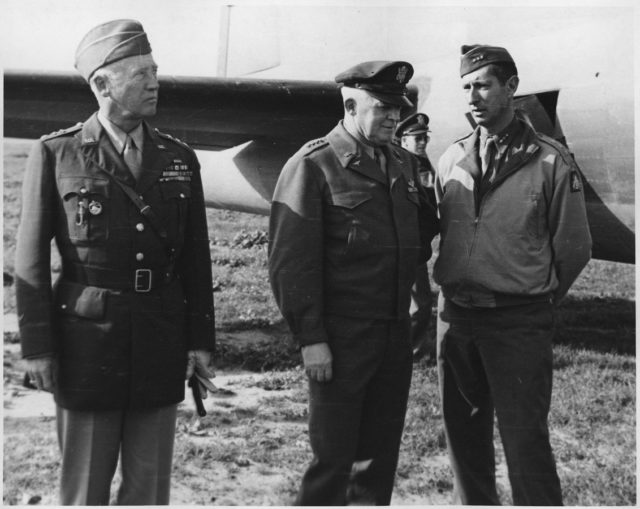 George Smith Patton, Henry H. Arnold and Mark Wayne Clark in 1943 (Wikipedia / Public Domain)