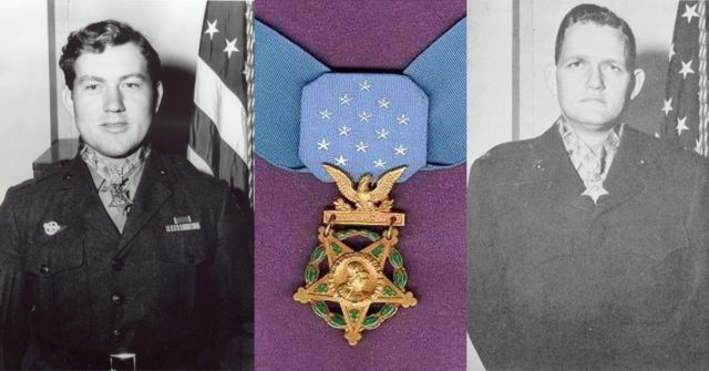 Jack H. Lucas (left) and Louis Hugh Wilson Jr. (right)