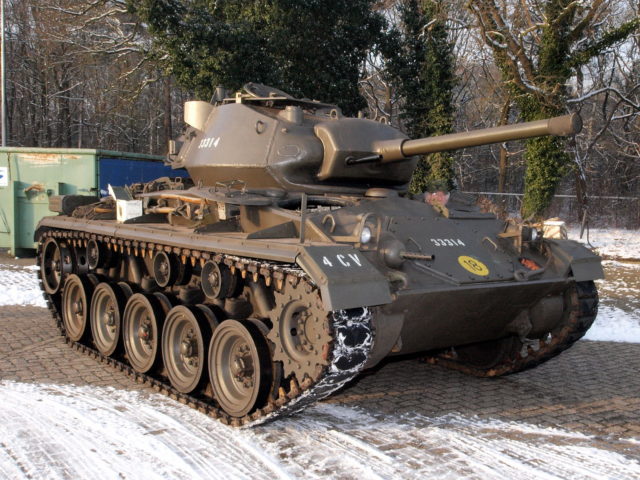 A preserved example of the M24 Light Tank