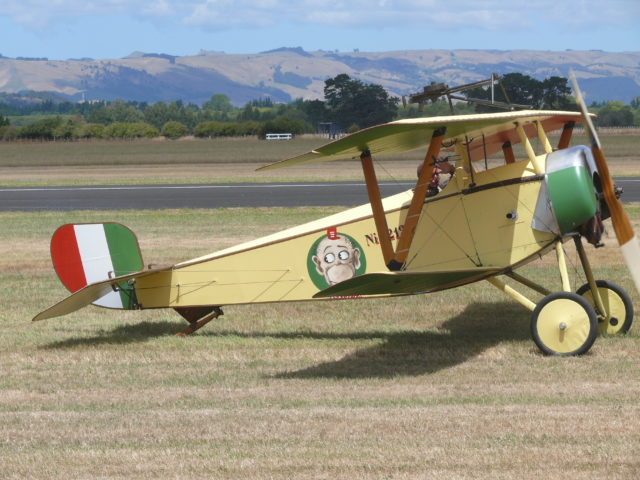 A reproduction Nieuport 11. These planes helped to defeat the Fokker by out maneuvering them, thanks to their biplane design. Image Source: Wikimedia Commons/ By Rudolph89 - Own work, CC BY-SA 3.0,