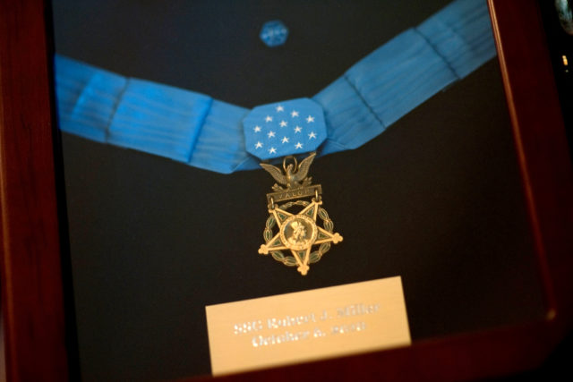 https://commons.wikimedia.org/wiki/File:Robert_James_Miller%27s_Medal_of_Honor.jpg Image by: D. Myles Cullen / Wikimedia Commons / Public Domain
