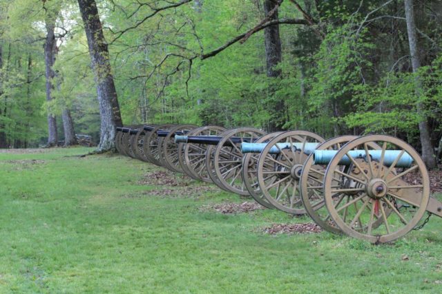 Ruggles Battery at Shiloh National Military Park. Wikipedia / Pubic Domain