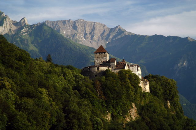 Vaduz Castle, home of the Prince of Liechtenstein. Photo Credit