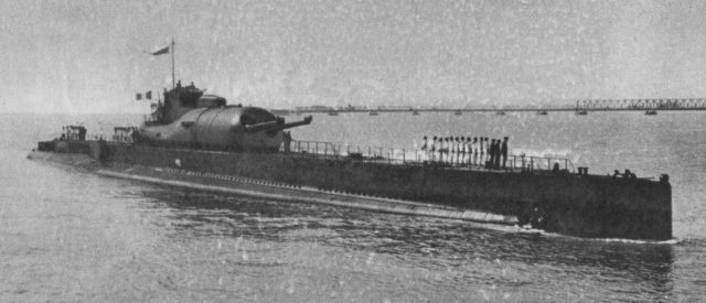 French submarine Surcouf.
