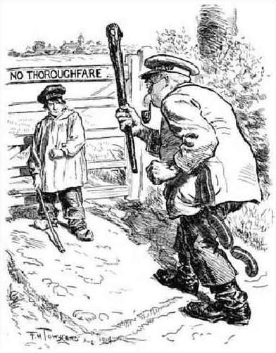 A political cartoon showing the small Belgians boldly standing up to the Germans. WIkipedia/Public Domain
