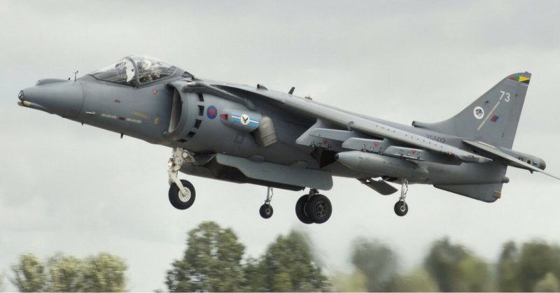 RAF Harrier Jump jet. 