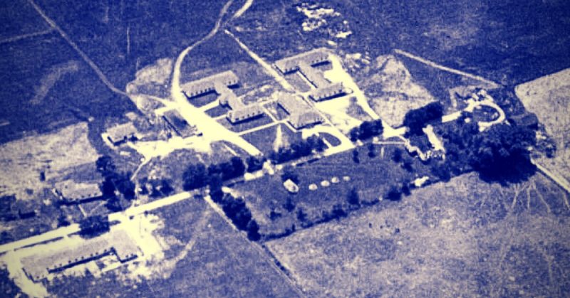 Camp X from the Air in 1943.