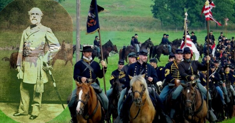 <a href=https://commons.wikimedia.org/wiki/File:150th_Gettysburg_Reenactment_2013_(9180230815).jpg>Photo Credit</a> 