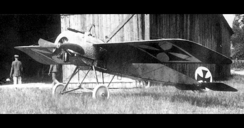 The plane which started it all: Lieutenant Kurt Wintgen's Fokker Eindecker, in 1915.  This scored him his first victory, and Aerial combat was never the same. 