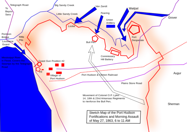 the attack that brought in the LNG, their attack is shown on the upper left of the map.