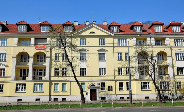 The house at 223 Niepodległości Avenue in Warsaw where Szpilman met Hosenfeld