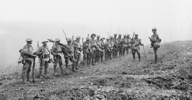 Australian infantrymen during WWI