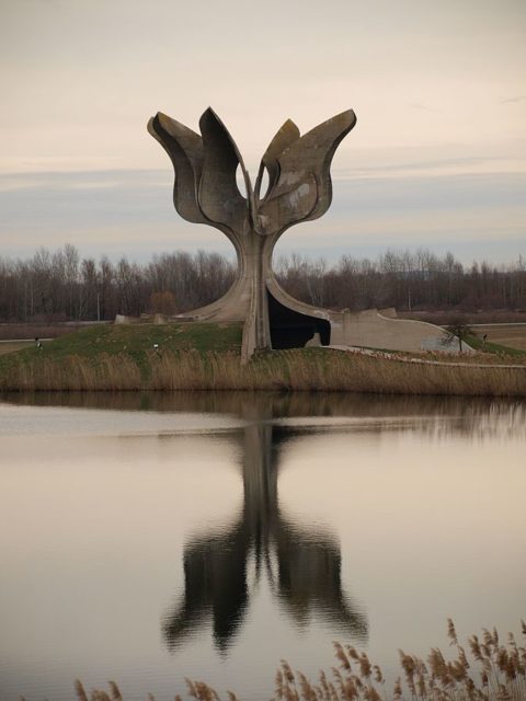 Monument to Jasenovac concentration camp. Photo Credit