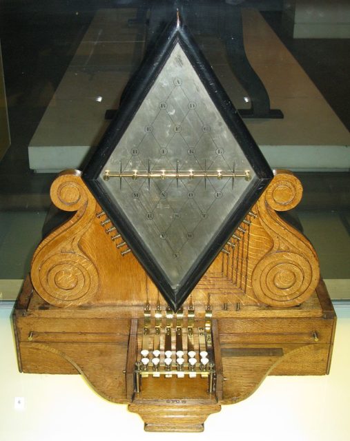 One of the first electric telegraphs, available in 1838. Photo Source. 