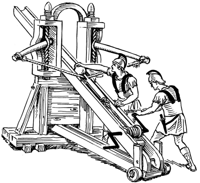 Ballista, military equipment of ancient Rome.