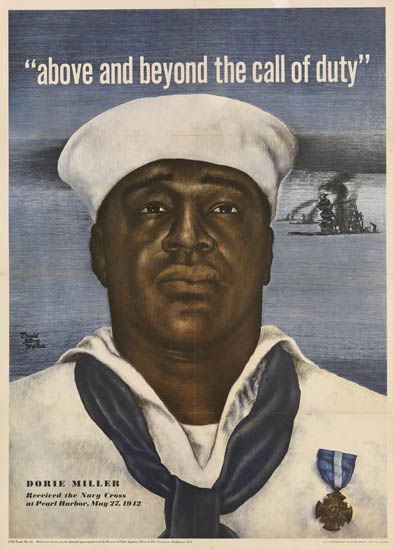 Recruitment poster featuring Miller