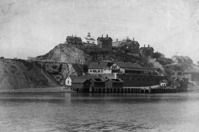 Alcatraz as seen after the Civil War.