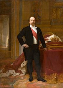 Napoleon III. His supporters were for a Confederate alliance, but France dare not rile up the Union without British backing.