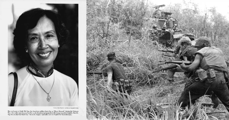 Trinh Thi Ngo known as Hanoi Hannah for the American soldiers during Vietnam War.  <a href=https://www.flickr.com/photos/13476480@N07/7745302110/sizes/l>Photo Credit</a>
