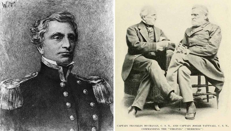 Captain Josiah Tattnall and Captain Franklin Buchanan