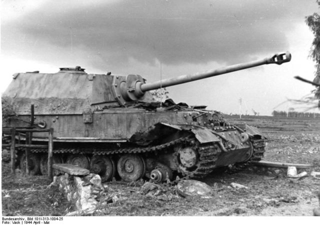 A disabled Elefant in Italy, 1944. Photo Source 