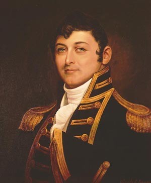 Captain Isaac Hull, the hero of the battle. His skill, combined with the ship's superior construction, brought about one of the first American naval victories in the war of 1812. Image Source: wikimedia commons/ Public Domain