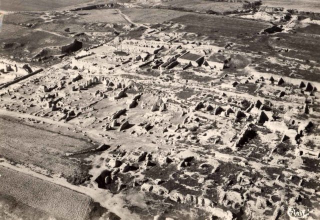 Roman villas built on the site of Carthage.