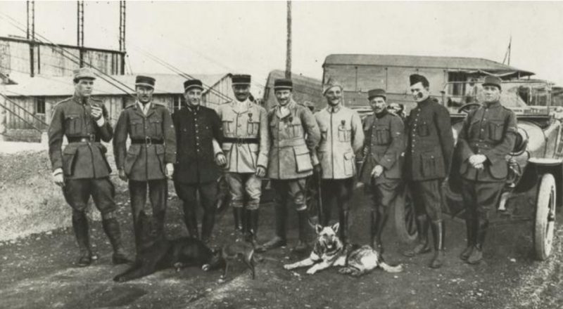 Kiffin Rockwell with his squadron called the Lafayette Escadrille.
