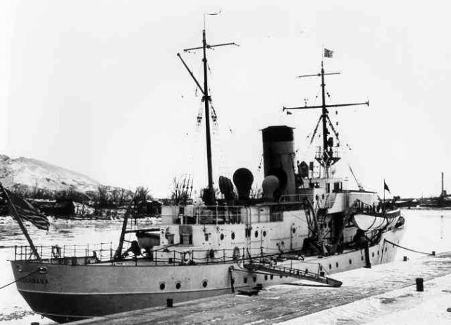 Escanaba in 1935, few could have known that this unassuming little icebreaker would go on to be one of the most successful rescue ships of the war. Image Source: USCG.mil/ public domain