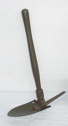 Korean era entrenching tool. it came with a pick as well, more than able to be used as a deadly weapon. Photo Source