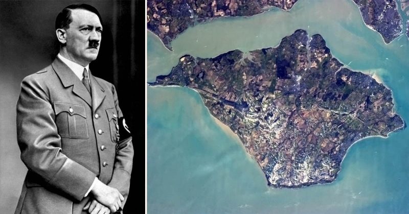 Hitler had an idea to invade the Isle of Wight, in order to have a good location to bombard England.  <a href=https://commons.wikimedia.org/w/index.php?curid=6716090>Photo Credit</a>