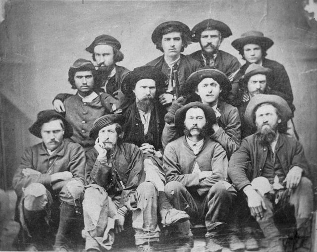 Prisoners at Camp Douglas, the Union PoW camp located outside Chicago.