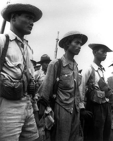 Captain Pajota's Guerillas. Armed resistance groups like this proved a constant threat to the Japanese troops on the island. Florence Ebersole Smith's role, while small, proved a vital source of fuel and supplies for these troops. Image Source: Wikimedia Commons/ public domain.