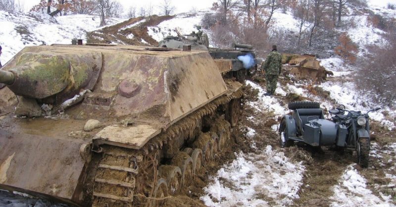 WW2 German Tank Wreck