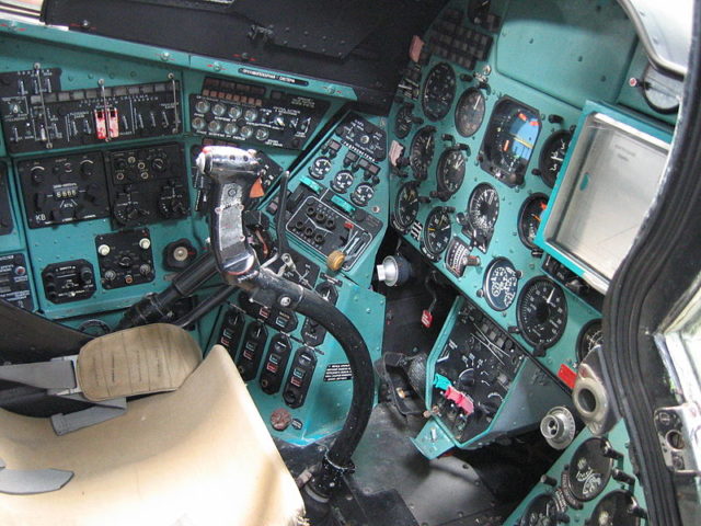 View of the cockpit