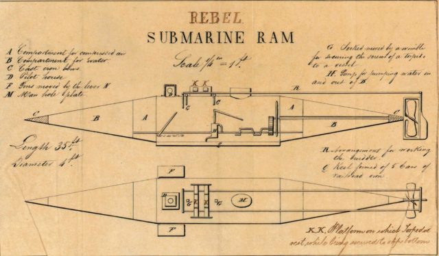 Drawings made by Union engineers of the Pioneer