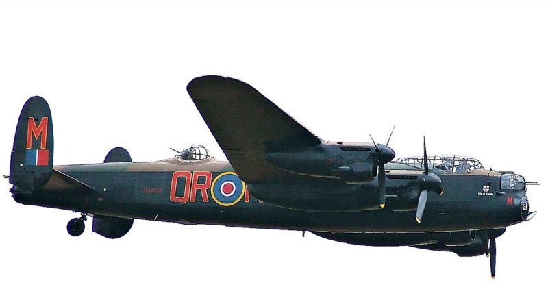 Avro Lancaster B I PA474 (Battle of Britain Memorial Flight) <a href=https://commons.wikimedia.org/wiki/File:Avro_Lancaster_B_I_PA474.jpg>Photo Credit</a> 