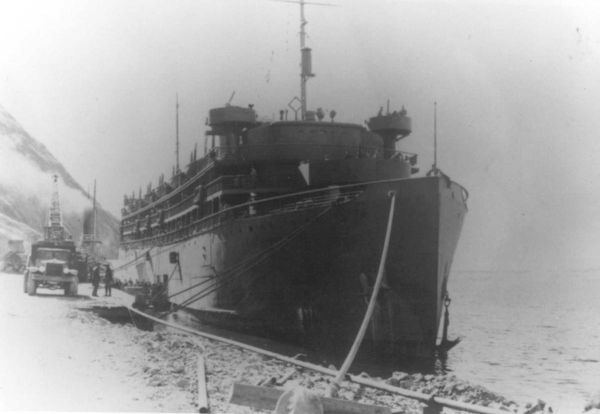 USAT/SS Dorchester, a converted steam liner capable of carrying almost 1000 passenger across the Atlantic to Europe. Image Source: Wikimedia Commons/ public domain