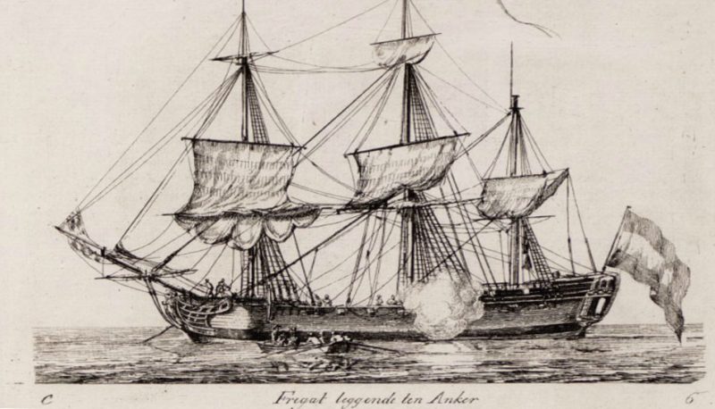 An example of a late 18th century Dutch Frigate, 1789. Photo Credit 