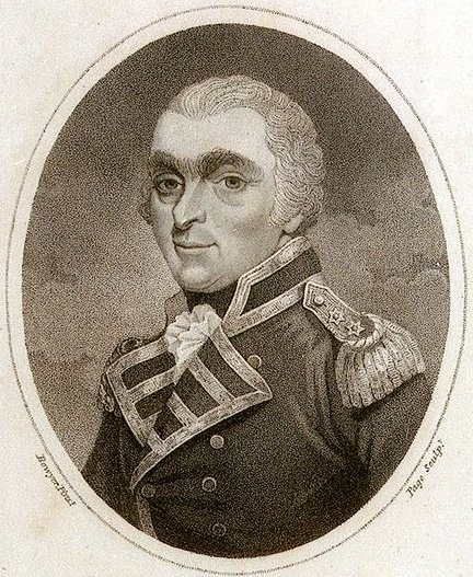 James Richard Dacres, as a Vice Admiral later in his career. WHile he suffered a terrible defeat at the hands of the Constitution it was understood, thanks in part to a letter of recommendation written by his opponent, captain Isaac Hull, that he did his duty to the last, and was simply soundly beaten. Image Source: wikimedia commons/ Public Domain