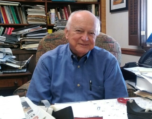 William Miller is the publisher of The Missourian newspaper and a veteran of the Korean War. He is one of several veterans speaking at a Korean War event at the Missouri River Regional Library in Jefferson City on October 18, 2016. Courtesy of Jeremy P. Ämick.