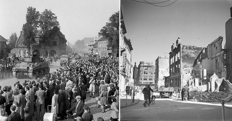 Holland during WWII. Photo Credit: <a href=https://commons.wikimedia.org/w/index.php?curid=1912748>1</a> , <a href=https://commons.wikimedia.org/w/index.php?curid=11871355>2</a>
