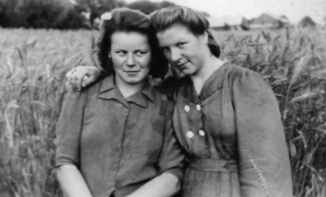 Sisters who took care of the American grave. Photo Credit: Jerry Whiting