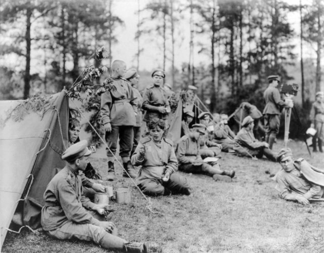 The Petrograd (St. Petersburg) Women's Battalion.