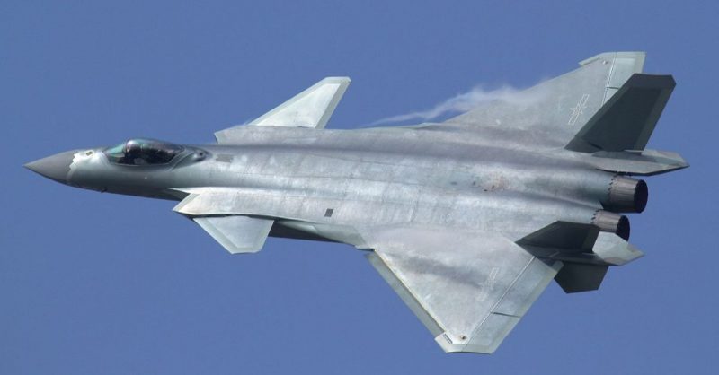 Flypast of the Chengdu J-20 during the opening of Airshow China in Zhuhai. - By Alert5 - CC BY-SA 4.0