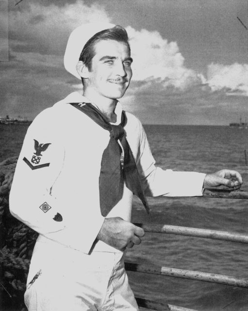 Robert Canavan a Boatswains Mate 3rd Class, shortly after returning from his death defying journey. 