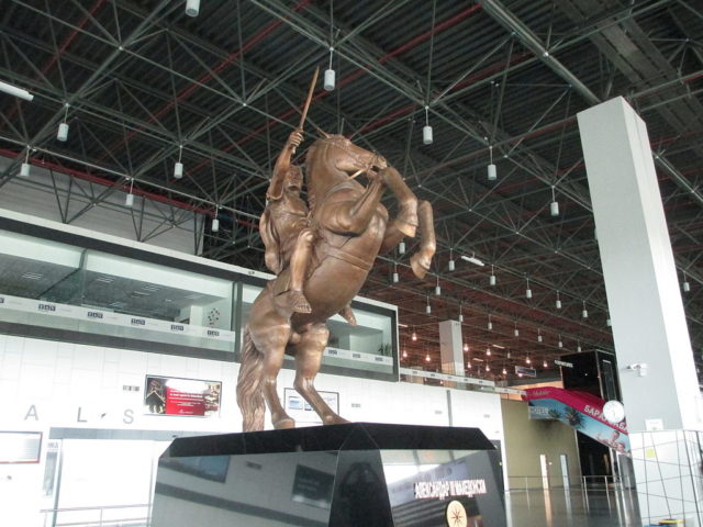 The Statue of Alexander in the Skopje Airport. Photo Credit
