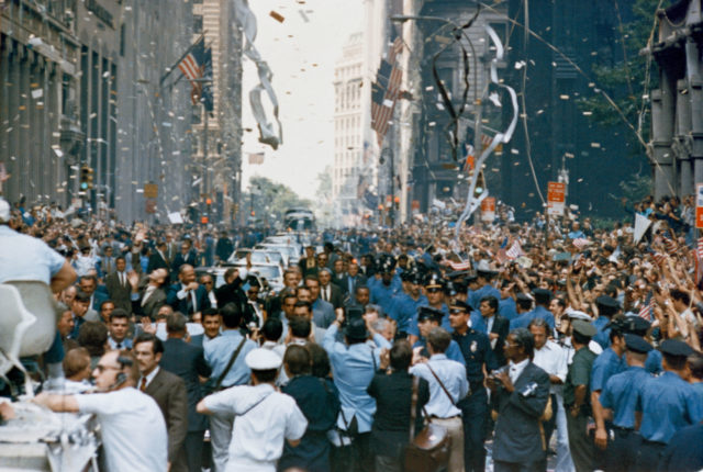 Tickertape parade in NYC for the Apollo 11 astronauts Photo Credit