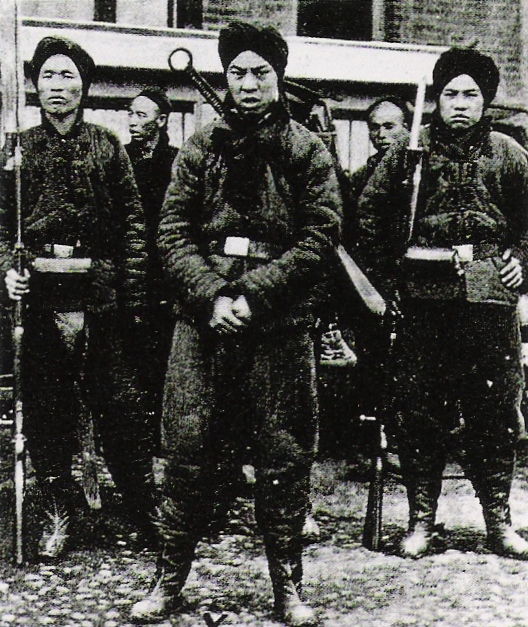 Boxer soldiers during the Boxer Rebellion, 1899-1901. 